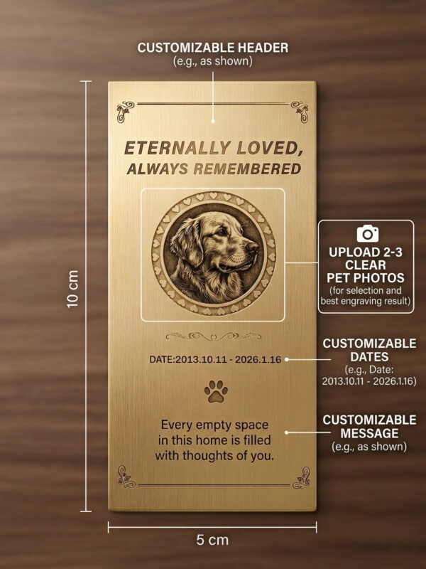 Custom Pet Memorial Plaque