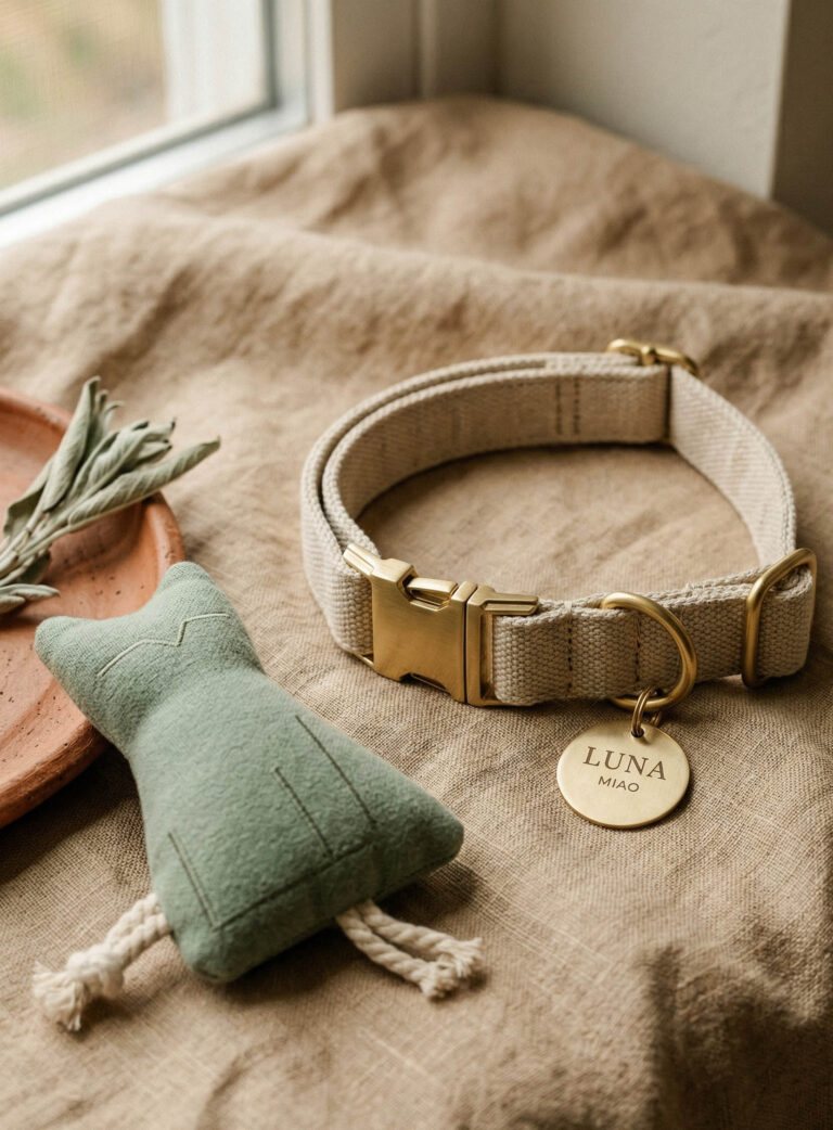 Minimalist sewing process for custom pet accessories