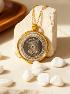 Custom Brass Pet Memorial Coin Necklace